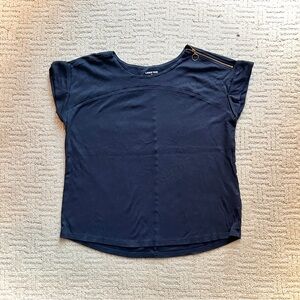 Lands End Navy Blue Women's Top